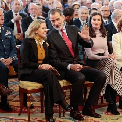 Los Reyes Felipe y Letizia en la presentación del Portal Digital de Historia Hispánica