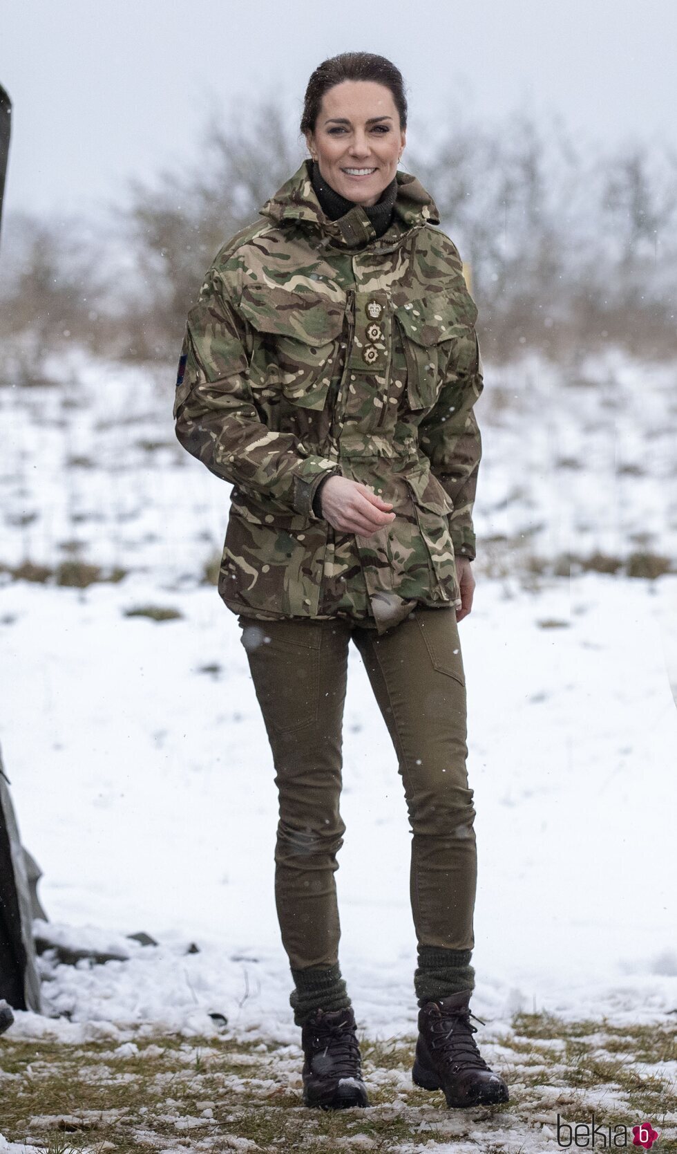 Kate Middleton con traje militar en su primera visita al Batallón de la Guardia Irlandesa