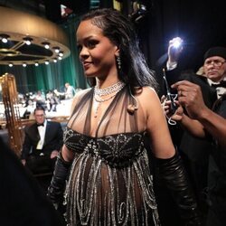 Rihanna tras actuar en la gala de los Premios Oscar 2023