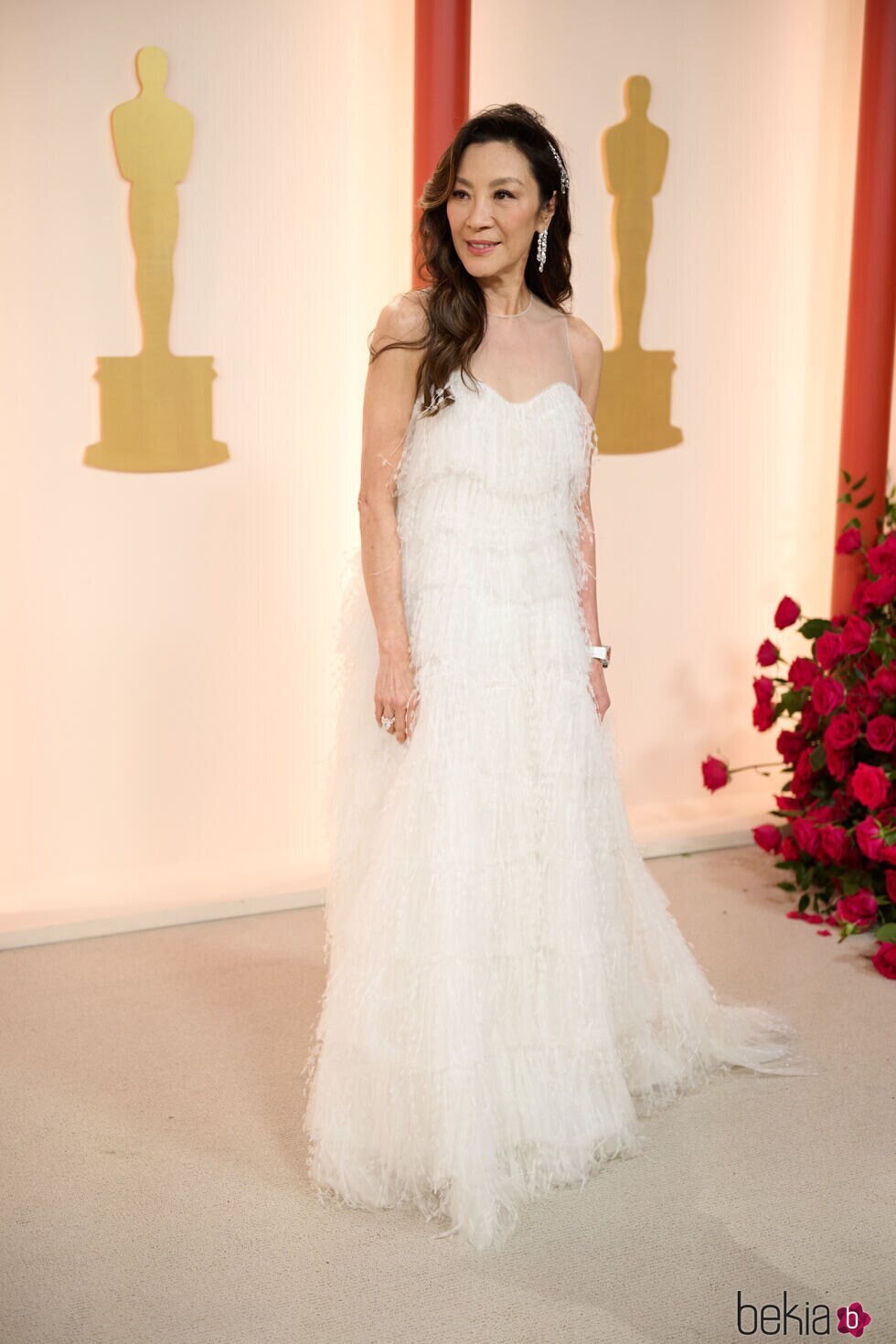 Michelle Yeoh en la alfombra roja de los Premios Oscar 2023