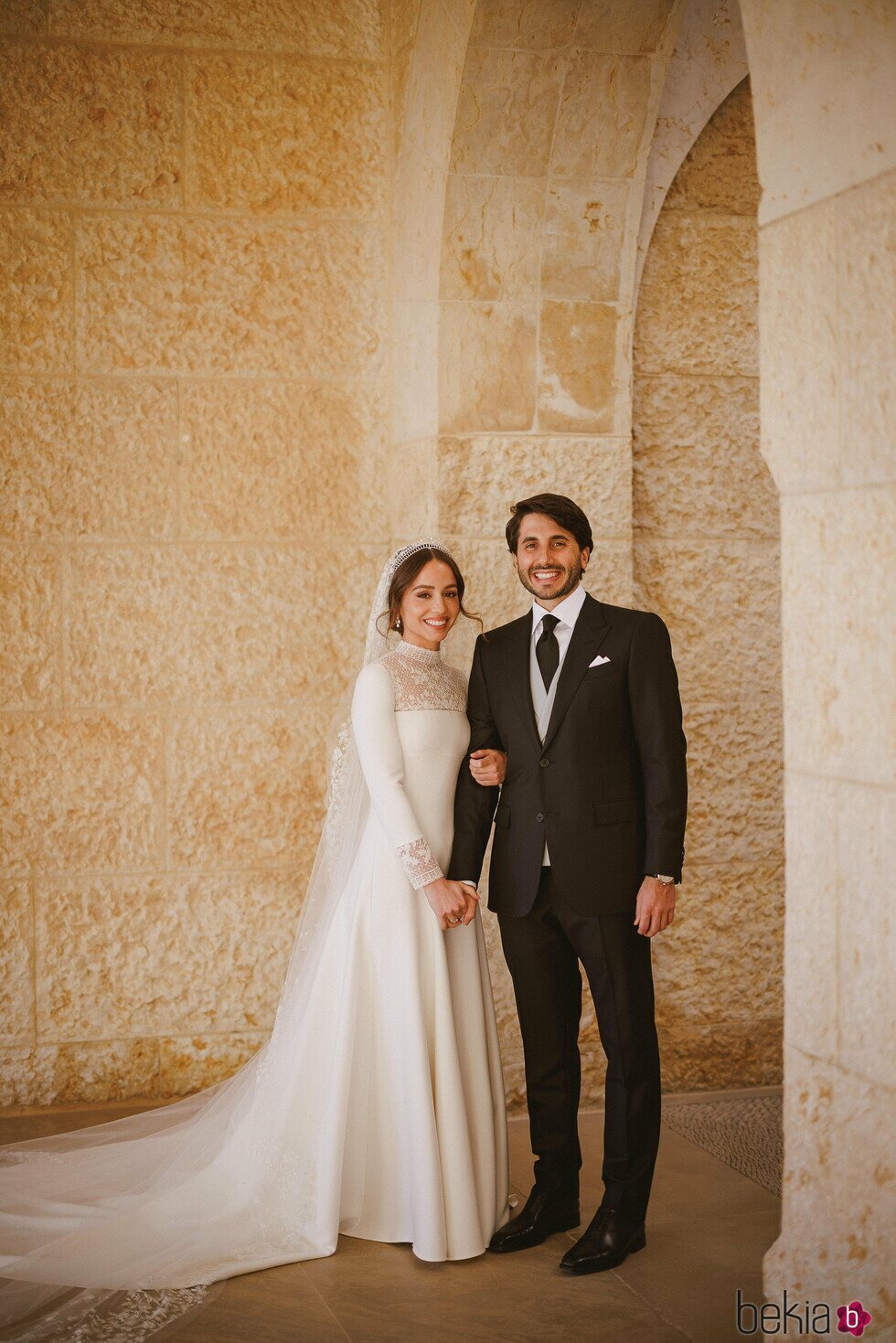 Foto oficial de la boda de Iman de Jordania y Jameel Alexander Thermiotis