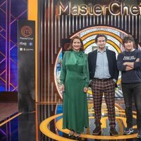 Samantha Vallejo-Nágera, Pepe Rodríguez y Jordi Cruz en la presentación de la undécima edición de 'Masterchef'