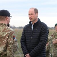 El Príncipe Guillermo en su visita a las tropas británicas en la frontera entre Polonia y Ucrania