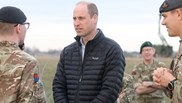 El Príncipe Guillermo en su visita a las tropas británicas en la frontera entre Polonia y Ucrania