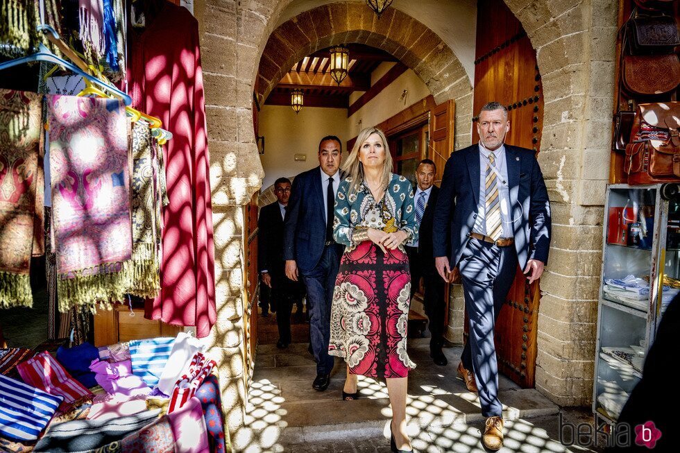 Máxima de Holanda en la medina de Rabat