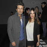 Jesus Olmedo y Nerea Garmendia en el desfile de Aristocrazy en la Madrid Fashion Week