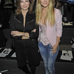 Ana Rosa Quintana y Edurne en el desfile de Martin Lamothe y Maya Hanen en la Madrid Fashion Week