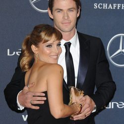 Elsa Pataky y Chris Hemsworth, muy acaramelados en los Premios Laureus 2012