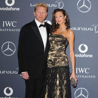 Boris y Lilly Becker en los Premios Laureus 2012