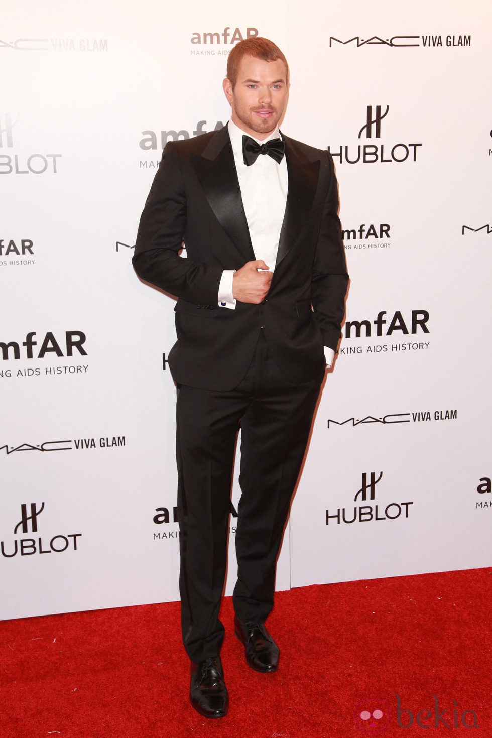 Kellan Lutz en la gala amfAR celebrada en Nueva York