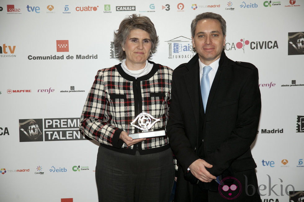 Paloma del Río y Vicente Vallés en los Premios Talento 2012