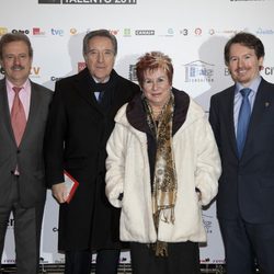 Manuel Campo Vidal, Iñaki Gabilondo, Ana Pilar Ruiz y Jorge Álvarez en los Premios Talento 2012