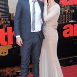 Katy Perry y Russell Brand en un estreno de cine