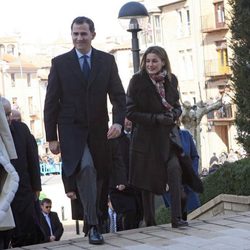 La presidenta de Aragón y los Príncipes de Asturias en Tarazona