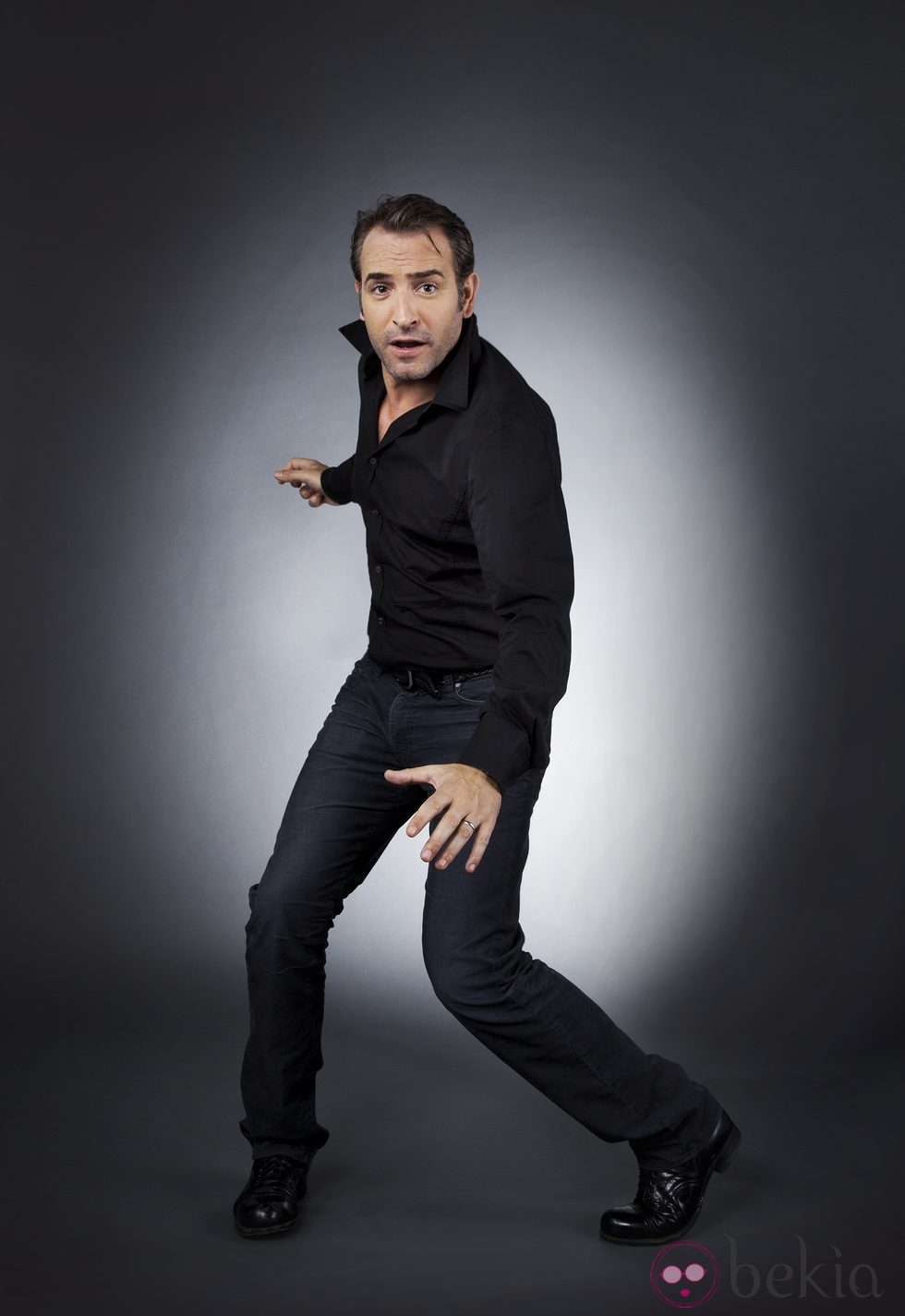 Retrato de Jean Dujardin, nominado a Mejor Actor por 'The Artist'