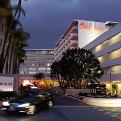 El hotel Beverly Hilton en el que Whitney Houston fue encontrada muerta