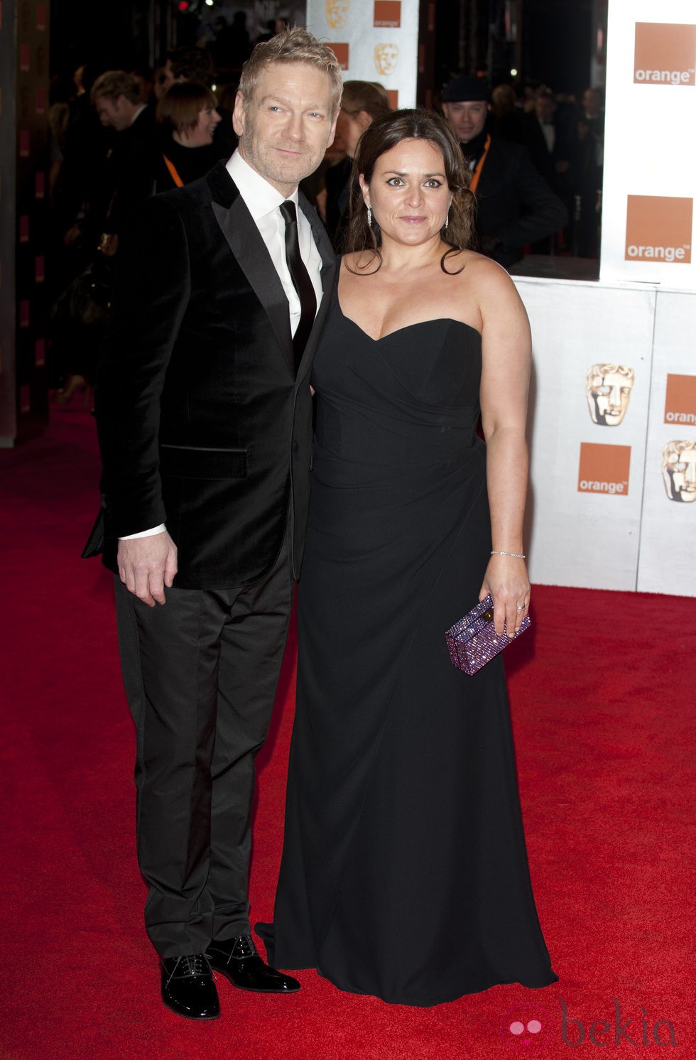 Kenneth Branagh y su mujer Lindsay en los Bafta 2012