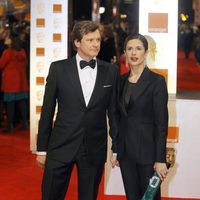 Colin Firth y su mujer Livia Giuggioli en los Bafta 2012