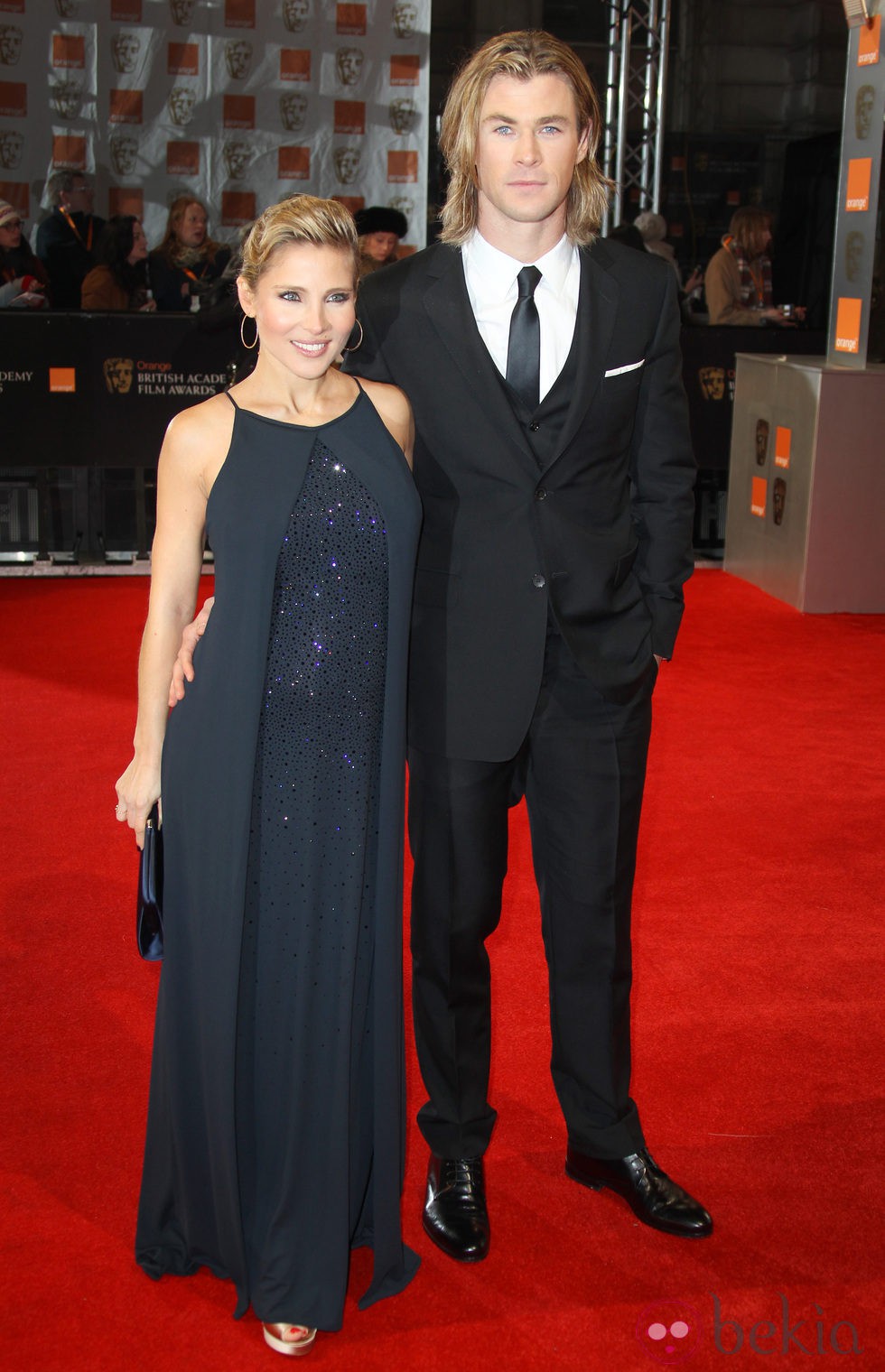 Elsa Pataky y Chris Hemsworth en los Bafta 2012