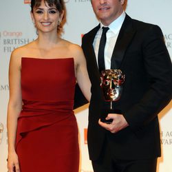 Penélope Cruz y Jean Dujardin en los Bafta 2012