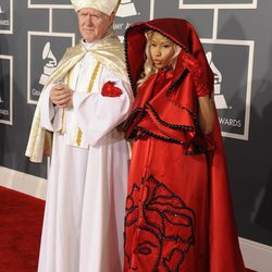 La cantante Nicki Minaj en los Grammy 2012