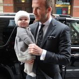 David Beckham y Harper Seven