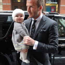 David Beckham y Harper Seven