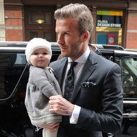 David Beckham y Harper Seven