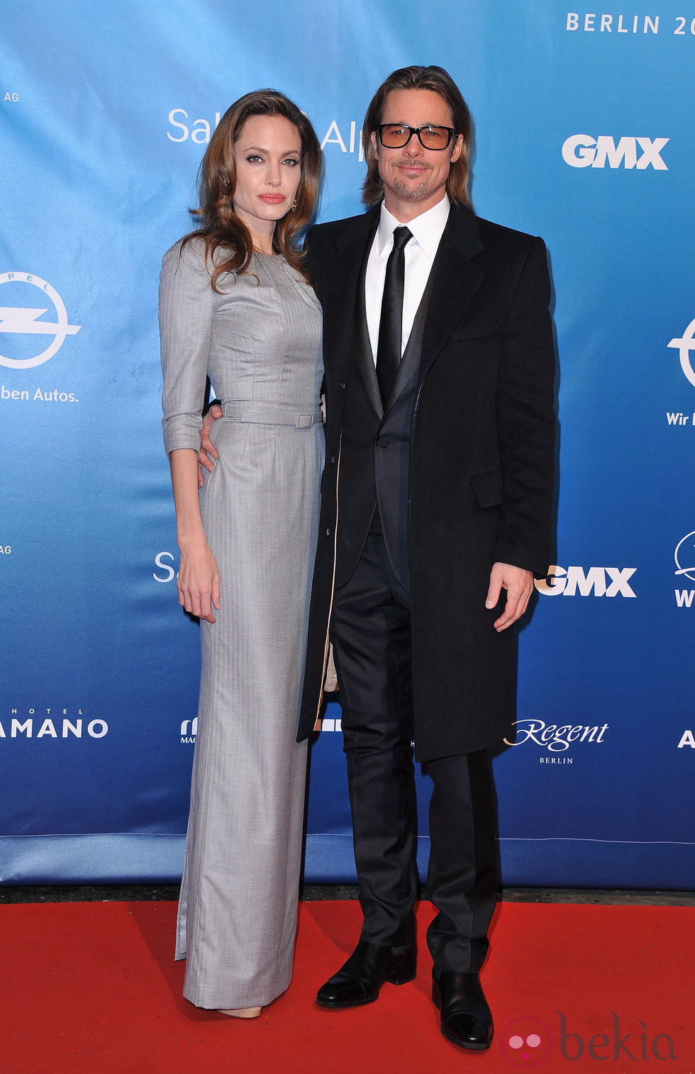 Angelina Jolie y Brad Pitt en la Gala por la Paz de la Berlinale 2012