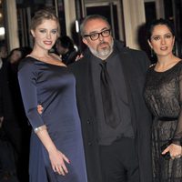 Carolina Bang, Álex de la Iglesia, Salma Hayek y José Mota en la Berlinale 2012