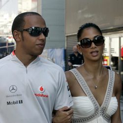 El piloto Lewis Hamilton y la cantante Nicole Scherzinger