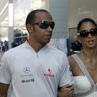 El piloto Lewis Hamilton y la cantante Nicole Scherzinger