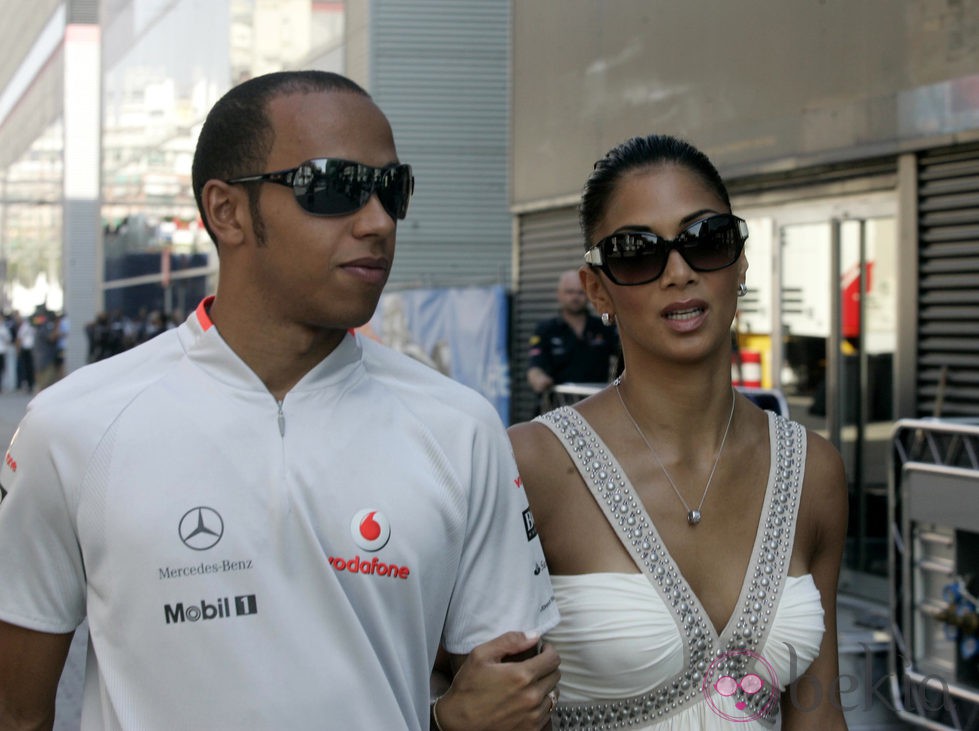 El piloto Lewis Hamilton y la cantante Nicole Scherzinger