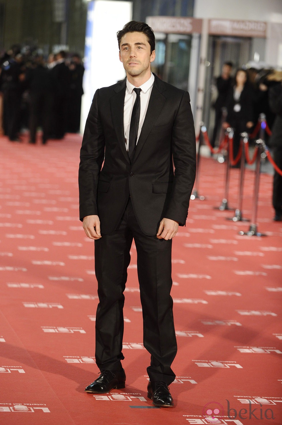 Rubén Sanz en la alfombra roja de los Goya 2012