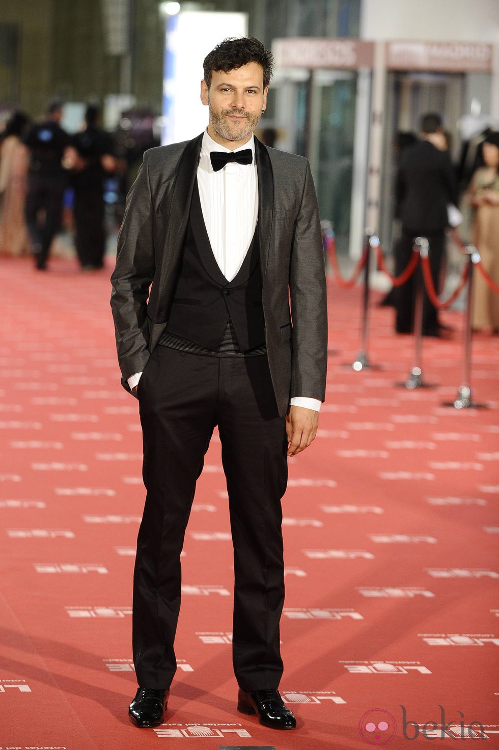 Roberto Enriquez en la alfombra roja de los Goya 2012