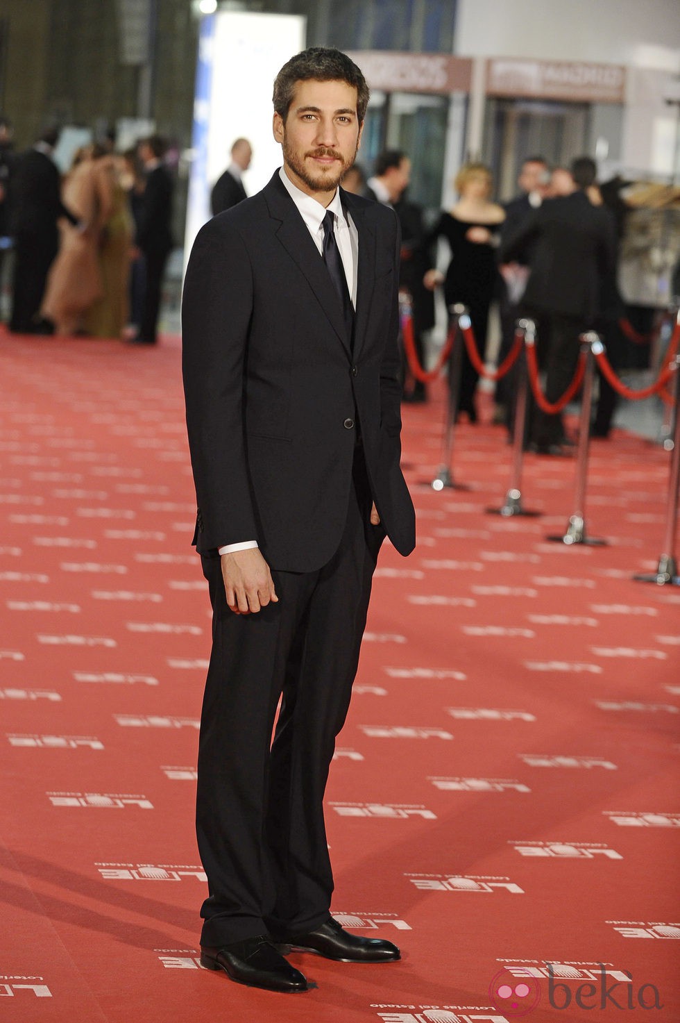 Alberto Ammann en la alfombra roja de los Goya 2012