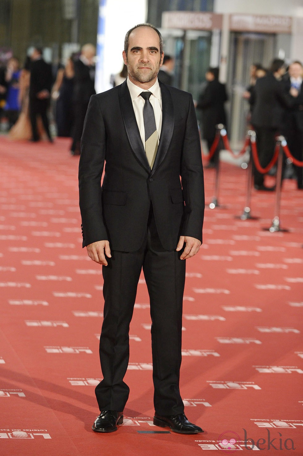 Luis Tosar en la alfombra roja de los Goya 2012