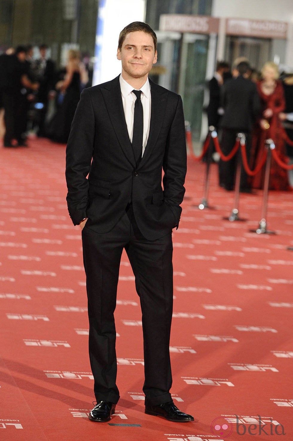 Daniel Bruhl en la alfombra roja de los Goya 2012