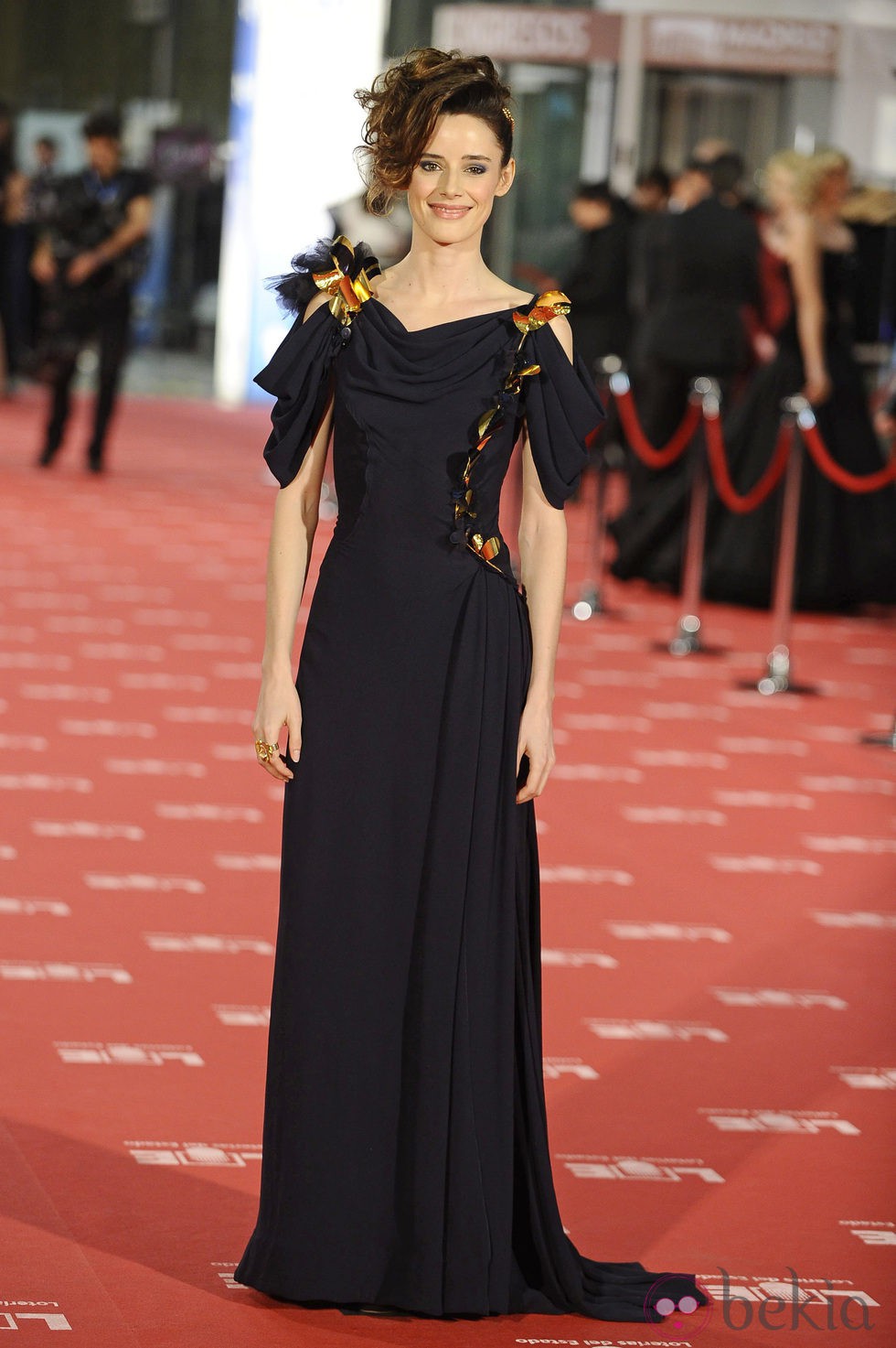 Pilar López de Ayala en la alfombra roja de los Goya 2012