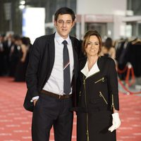 Carme Chacón y Eduardo Madina en la alfombra roja de los Goya 2012