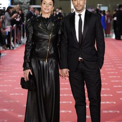 Ingrid Rubio y Unax Ugalde en la alfombra roja de los Goya 2012