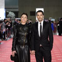 Ingrid Rubio y Unax Ugalde en la alfombra roja de los Goya 2012