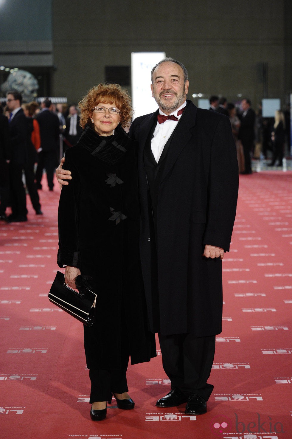 Tito Valverde y María Jesús Sirvent en la alfombra roja de los Goya 2012