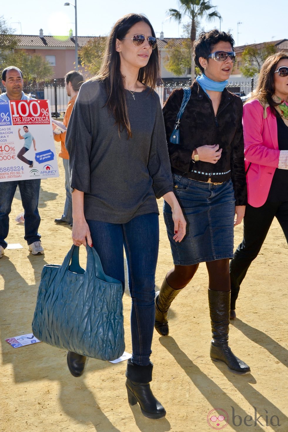 Eva González en una corrida de toros celebrada en Utrera