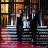 Angie Cepeda y Ricardo Darín en la gala de los Goya 2012