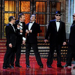 Javier Gutiérrez, Juan Diego, El Langui, Antonio Resines y Tito Valverde en los Goya 2012