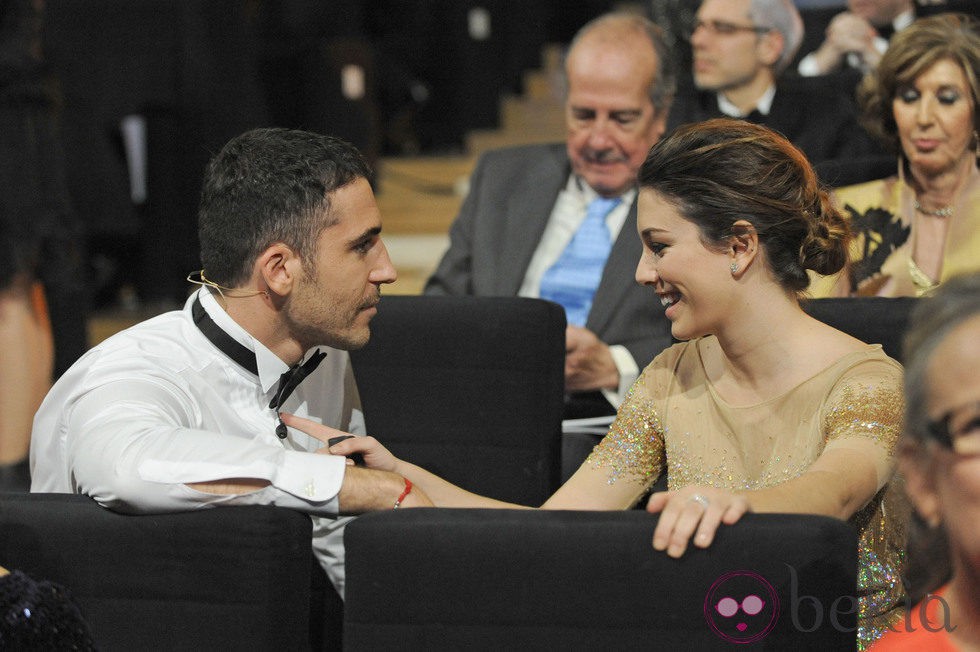 Blanca Suárez y Miguel Ángel Silvestre en la gala de los Goya 2012