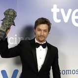 Jan Cornet posa con su Premio Goya 2012