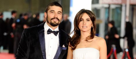 Álex García y Verónica Echegui en la alfombra roja de los Goya 2012