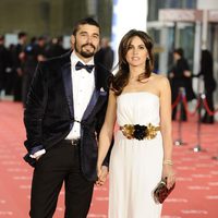 Álex García y Verónica Echegui en la alfombra roja de los Goya 2012